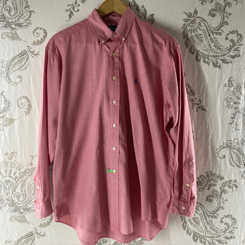 Ralph Lauren Houndstooth Blake
Pony Button Up Long Sleeve Shirt
Large